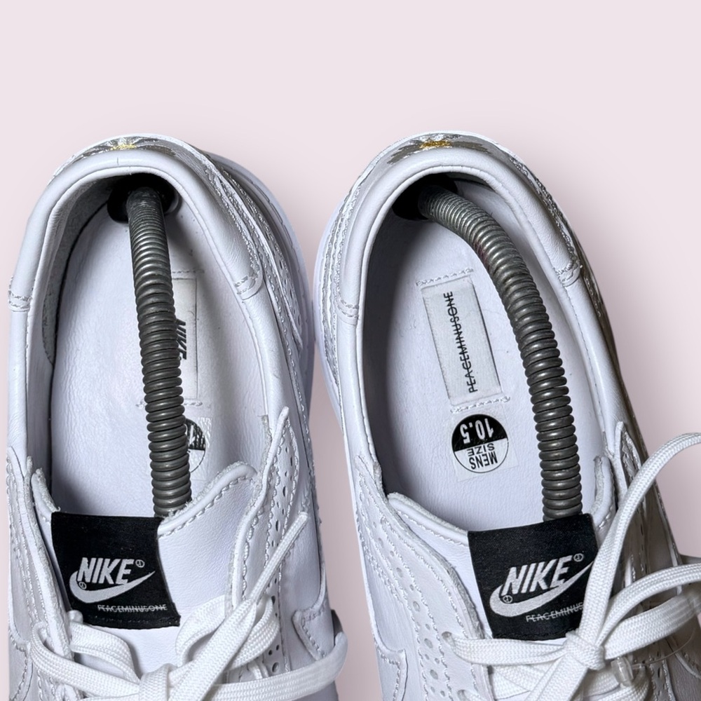 Nike x PEACEMINUSONE Kwondo1 G-Dragon Triple White DH2482-100 Men's 10.5 - Picture 4 of 6
